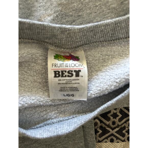 GUC Fruit of the Loom Broken Arrow Eagles Gray Long Sleeve Sweatshirt Size Large - Picture 3 of 5